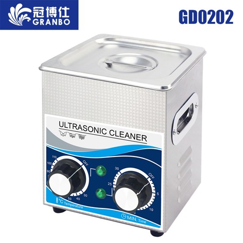 冠博仕GD0202機械帶加熱超聲波清洗機2L容量120W功率